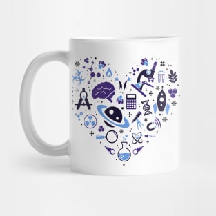 Heart Love Science Mug